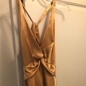 Gold size 6 evening gown